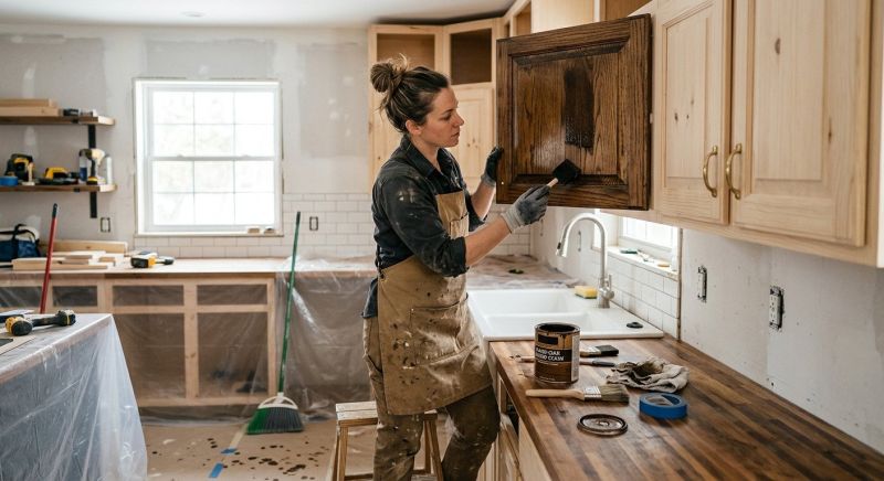 Kitchen Cabinet Refinishing in Terre Haute, IN
